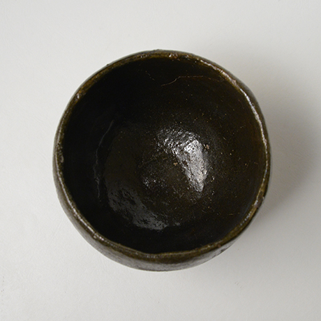 「18.　山田山庵　黒　「岩水」 / YAMADA Sanan　Tea bowl, Raku, “Iwa mizu”」の写真　その6