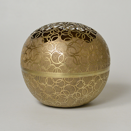 「No. DM2　真鍮丸透薫炉 / Incense burner, Openwork, Spherical shape, brass」の写真　その2