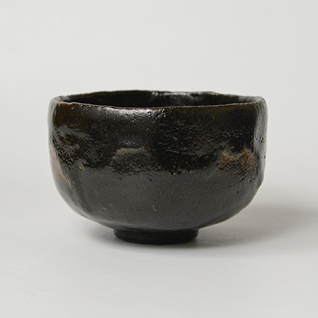 「22.　山田山庵　黒 ノンコウ写 / YAMADA Sanan　Tea bowl, Raku, Following the style of Nonkou」の写真　その3