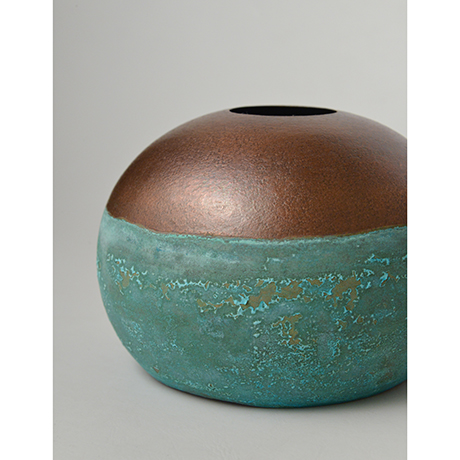 No. DM6 銅緑青丸 / Artwork, Cut sphere, Verdigris copper | しぶや 