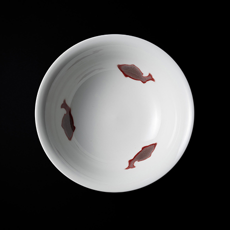 「No.22　釉裏紅魚文鉢 / Bowl with fish motif, Underglazed red」の写真　その2