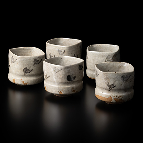 「No.5　唐津風向付五 / A set of 5 deep bowls, Karatsu-style」の写真　その1