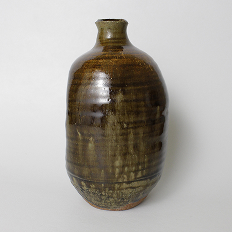 「49.あめ釉徳利 / Sake bottle, Iron glaze」の写真　その2